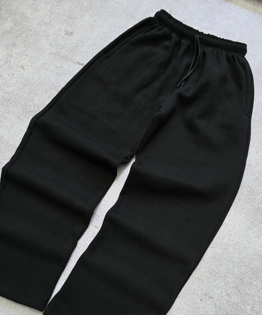 jogging baggy negro frisado c/ regulador jogging baggy negro frisado c/ regulador