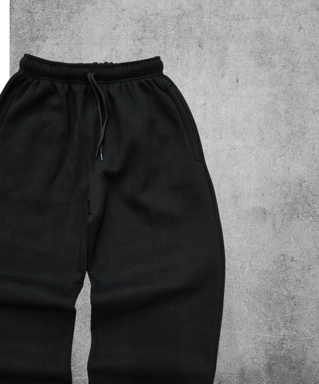jogging baggy negro frisado c/ regulador jogging baggy negro frisado c/ regulador