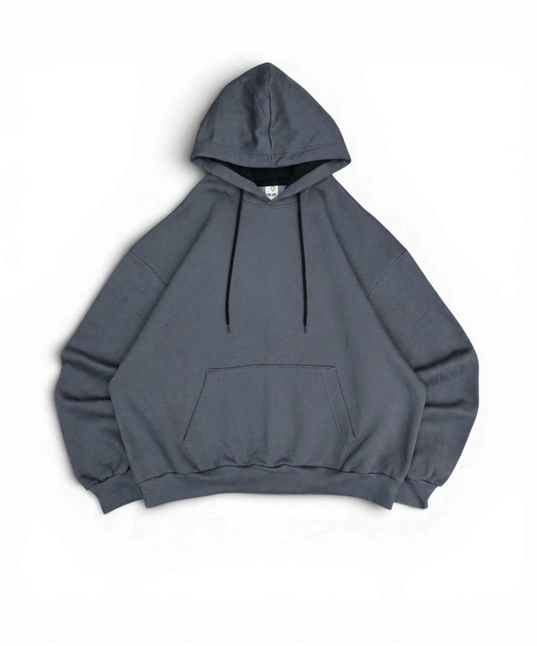 buzo boxy frisado gris