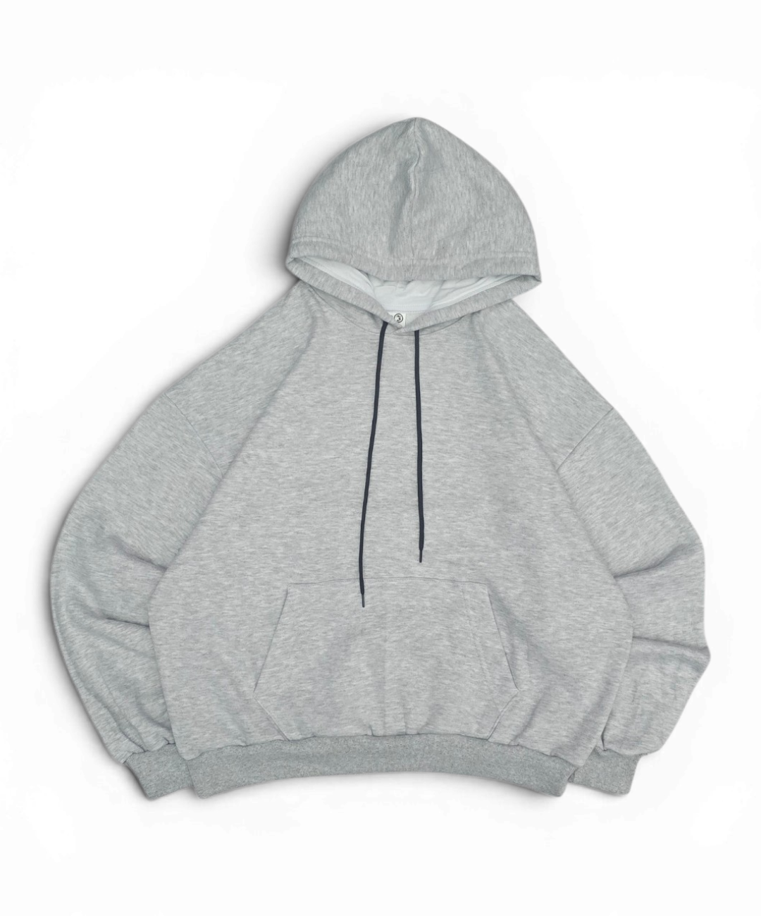 buzo boxy frisado gris