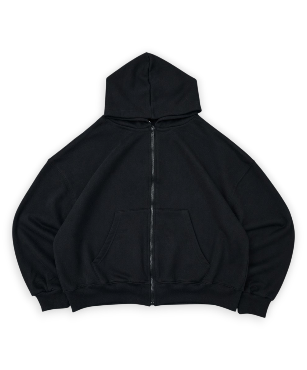 campera boxy negro rustico pesado